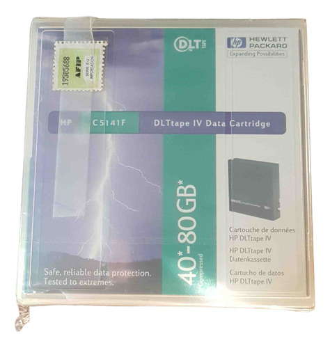 Dlt Tape Iv Data Cartridge 80 Gb Hp C5141f