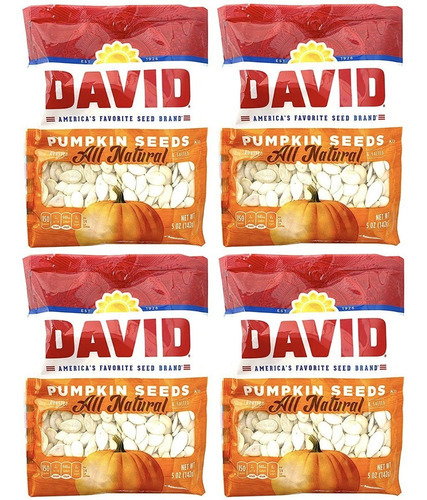 David Semillas De Calabaza, Bolsas De 5 Oz 4 Pack