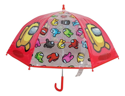 Paraguas Infantil Among Us Reforzado Facil De Usar Unico