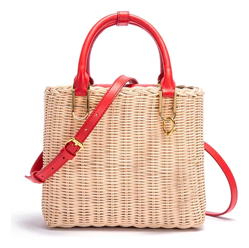 Bolsas De Playa Tejidas A Mano Con Bolsos De Hombro nico Meses
