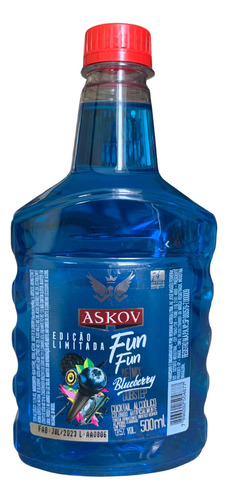 Bebida Askov Fun Fun Vodka Blueberry 500ml