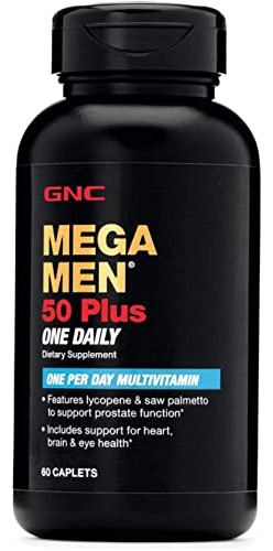 Gnc Mega Men 50 Plus One Daily, 60 Yj2kw