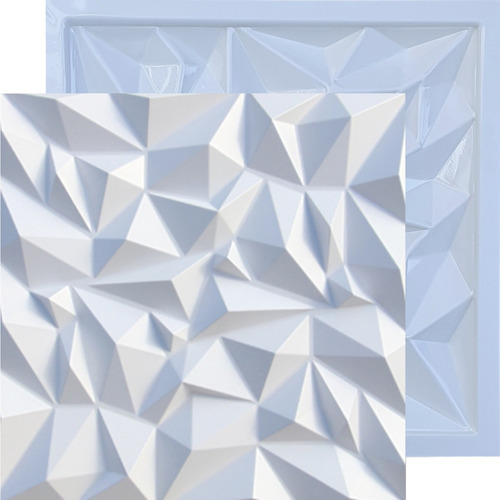 Forma De Gesso 3d Cimentício Molde Abs Plástico Faz Placa 3d