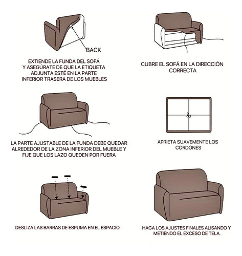 Funda De Sofá Estampada De 3cuerpos - Fs04