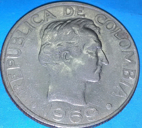 Colombia Moneda 50 Centavos 1969
