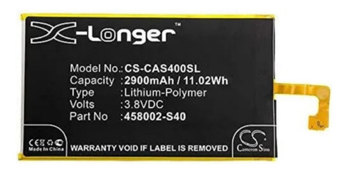 Hidrogel + Bateria P/ Cat S40 Caterpillar Cameron Sino 2900m