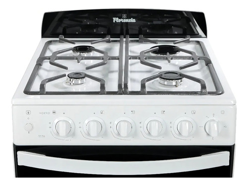 Cocina Florencia 5546 Blanca Luz Encendido Fundicion 56 Cms Blanco