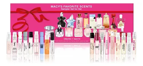 香水(女性用) (M30)Macy's Favorite Scents Kit Macy's Favorite Scents 18 Amostras Perfumes Importados