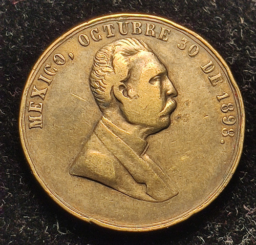 Medalla Porfirio Díaz 1898, Festival De La Caridad. Bronce