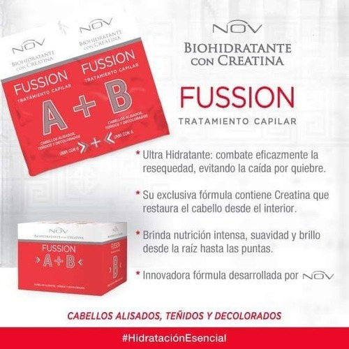 Nov Fussion A + B Tratamiento Hidratante (24 Sobres Dobles