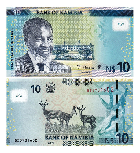Grr-billete De Namibia 10 Dollars 2012 - Gacelas