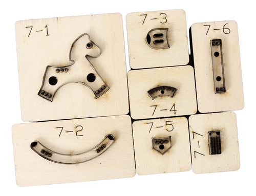 Molde Cortado En Forma De Caballo, Artesanía De 7cmx6.5cm