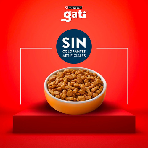 Alimento Para Gato Adulto Gati + Piedras Sanitarias - Combo