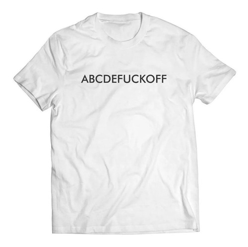 Camiseta  Abc Fuck Off Estilo Tumblr 2020 E Frete 