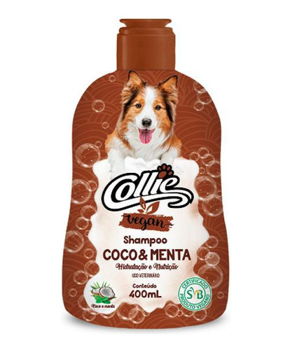 Shampoo Coco E Menta Collie Vegan 400ml