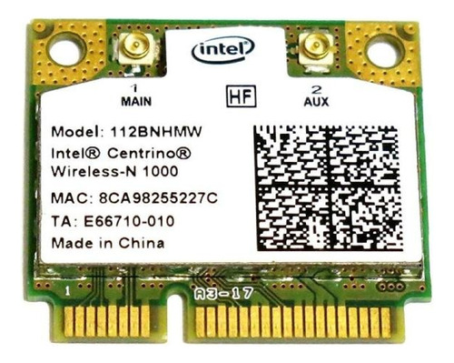 Tarjeta Wifi Intel Centrino Wireless-n 1000 112bnhmw 300mbps