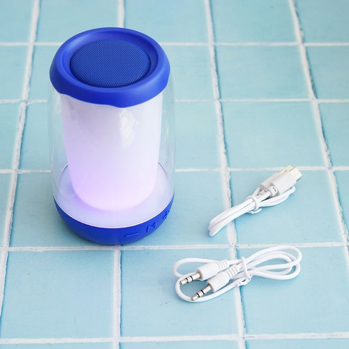 Parlante Bluetooth Antisalpicaduras Con Luz Neón Pluse4 Mini