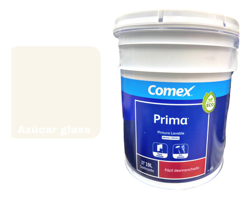 Cubeta 19l Pro1000 Plus Mate Comex Colores Lavable Azúcar Glass Mate