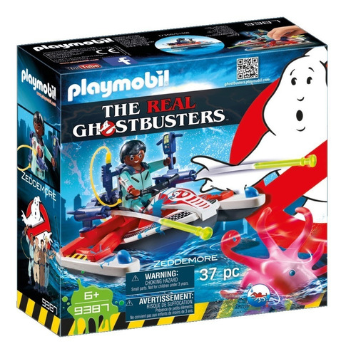 Juego Playmobil The Real Ghostbusters Zeddemore Moto De Agua 37 Piezas 3+