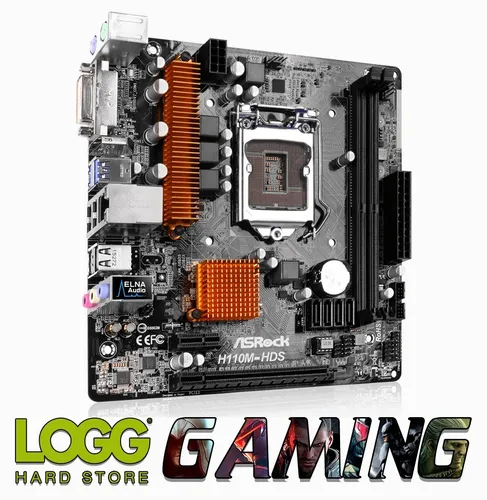 Motherboard Asrock H110m-hds S1151 Intel Ddr4