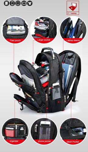 Waterproof Multifunctional Usb Backpack For Laptop