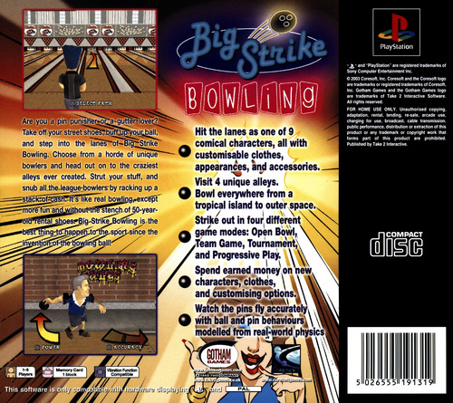 Big Strike Bowling - Ps1