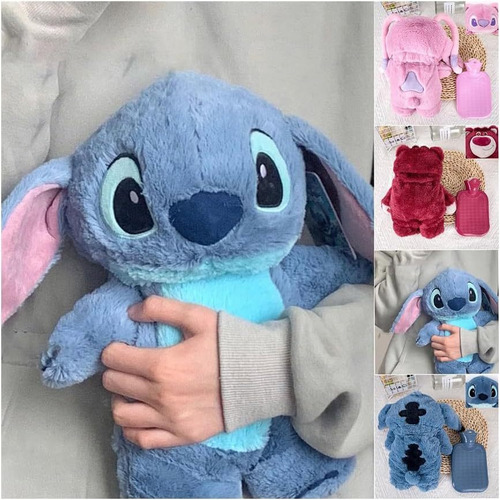 .... Botella Térmica De Agua Calientepeluche Stitch Peludo.