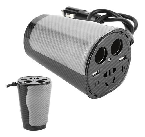 Inversor De Corriente Led Para Coche, 12 V A 220 V, Taza, Fi