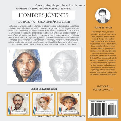 Aprende A Retratar Hombres Jovenes. Ilustracion Con Lapiz De