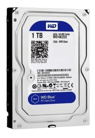 Disco Duro Sata Interno Western Digital  Wd10ezex 1tb Azul