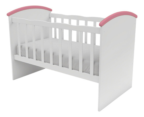 Cuna Cuarto Infantil Bebe Rosa Azul Colchon 60x120 Barrotes