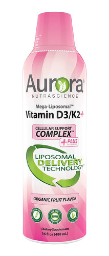 Aurora Nutrascience, Vitamina D-3+ Mega-liposomal 9.000 Ui C