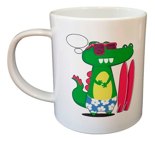 Taza De Plastico Dinosaurio Con Tablas De Surf Summertime