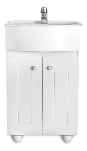 Imagen 4 de 9 de Vanitory Laqueado Clasico 50cm 2 Puertas (mueble Solo)