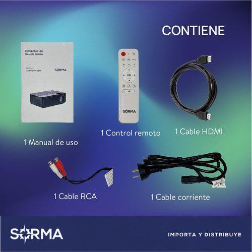 Imagen 9 de 9 de Proyector Starvision Hd 1080 Led 3500 Lumens Hdmi Usb