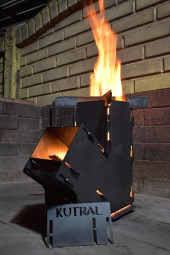 Cocina Rocket Stove Kutral Desarmable A Leña