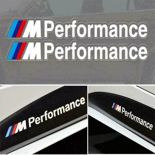 Par Adhesivos Bmw M Performance 20x2cm Laterales 