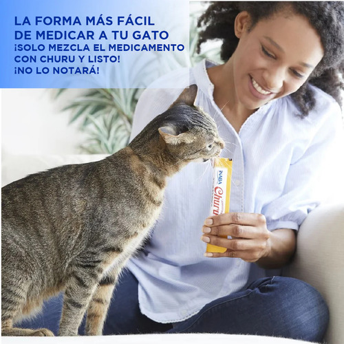 Inaba Churu AtĂșn/almeja Snack Premio Para Gatos 4 Tubos De 1