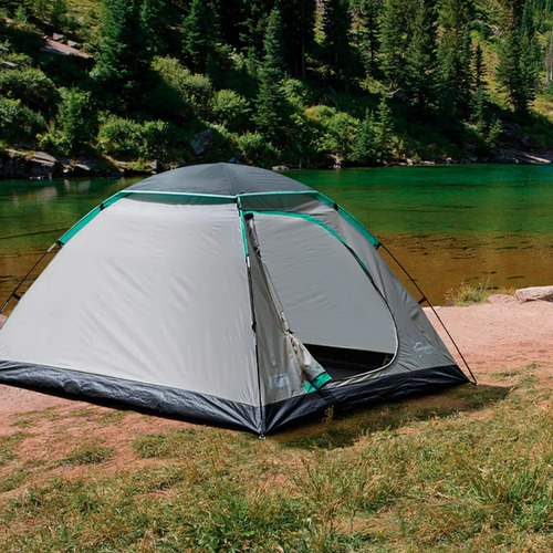 Kit Camping Com Organização E Higiene Para Suas Aventuras Cor Cinza E Verde