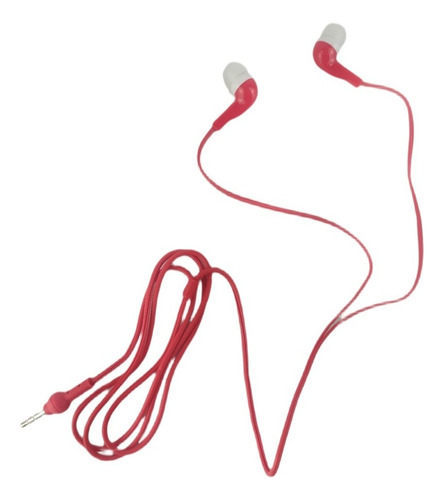 Fone De Ouvido Auricular Estéreo Altomex F-061 Vermelho. Cor Vermelho