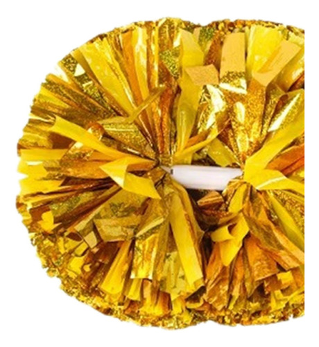 4 X 2 Pompones Para Animadoras, Pompones Para Equipo De Oro