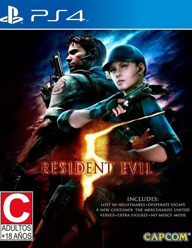 Resident Evil 5 Ps4 Midia Fisica