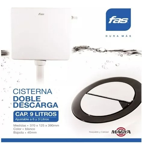 Cisterna Exterior Fas  Magya  9 Lts - Ferreteria Chaplin 