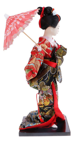 Brocade Gueixa Kabuki Figura