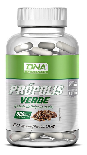 Extrato De Própolis Verde Puro 500mg 60 Cáps