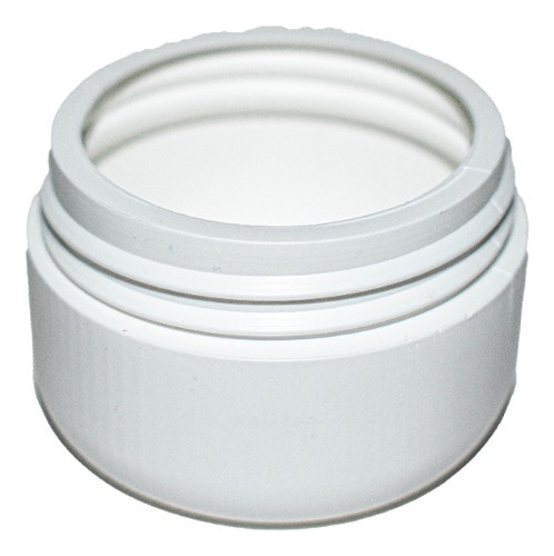 500 Frasco Tarro Pomadero 50 Ml Gr Plástico Blanco Estetico