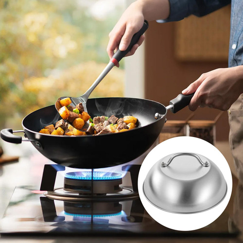Cubierta De Sartén Resistente Con Asa Ergonómica