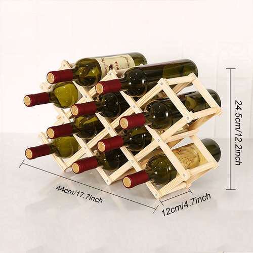 Estantes Plegables De Madera Para Bodega De Vino Con Capacid