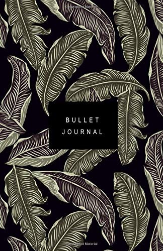 Bullet Journal Modern Floral Design In Black  Notebook With 