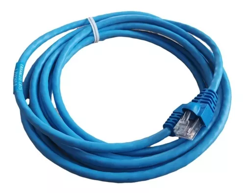 Cable Red Ethernet Internet 3 Metros Cat 5e 100% Cobre Tyco